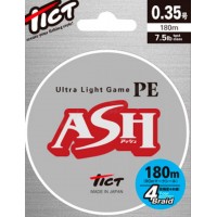 Шнур Tict Ultra Light Game ASH 180m PE0.35 7.5 lb