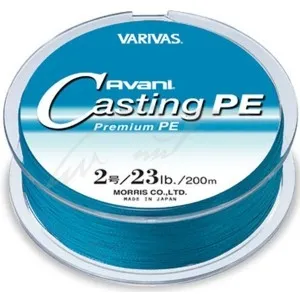Шнур Varivas Avani Casting PE Blue 200m #2.0/0.235mm 23lb