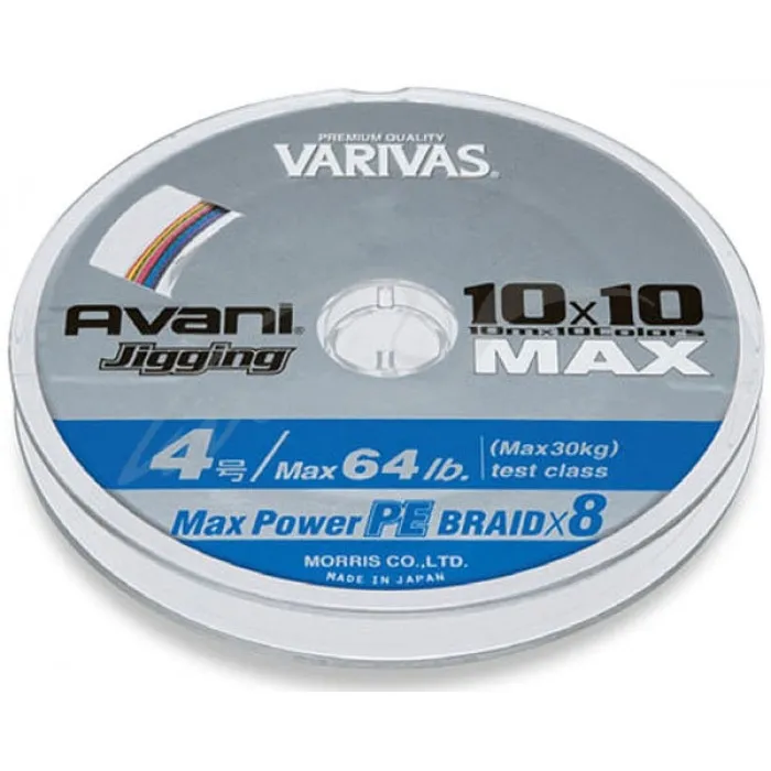 Шнур Varivas Avani Jigging 10x10 Max Power PE 100m #6.0/0.405 mm 85lb