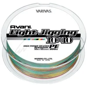 Шнур Varivas Avani Light Jigging 10x10 Premium PE 200m #1.2/0.185mm 14lb