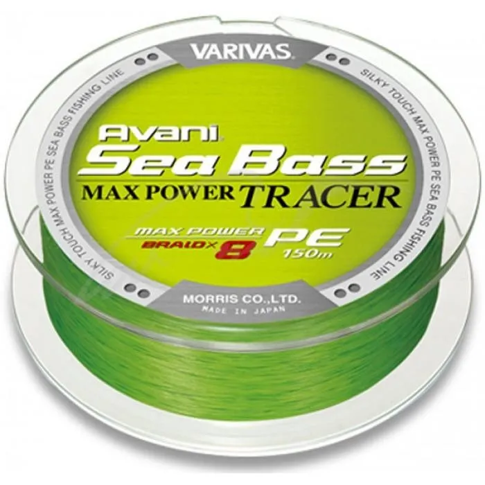 Шнур Varivas Avani Sea Bass PE Max Power Tracer 150m #1.5/0.205 mm 28.6 lb