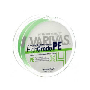 Шнур Varivas High Grade PE X4 Flash Green 150м #1.5