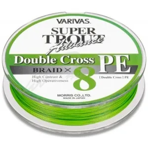 Шнур Varivas Super Trout Advance Double Cross PE (зелений) 100m #0.6/0.128 mm 6lb