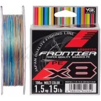 Шнур YGK Frontier X8 100m (мультіколор) #3.0/0.275mm 30lb/13.5kg