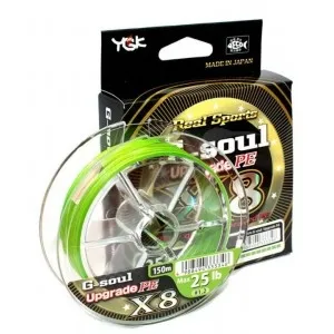 Шнур YGK G-Soul X8 Upgrade 150m (салат.) #1.0/22lb