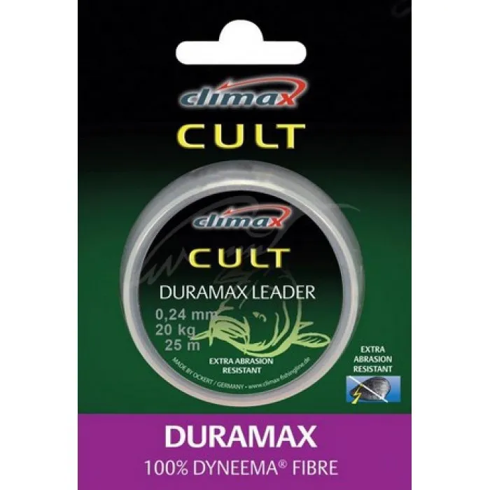 Шоклидер Climax CULT Duramax Leader 0.24мм 25м (красно-коричневый)