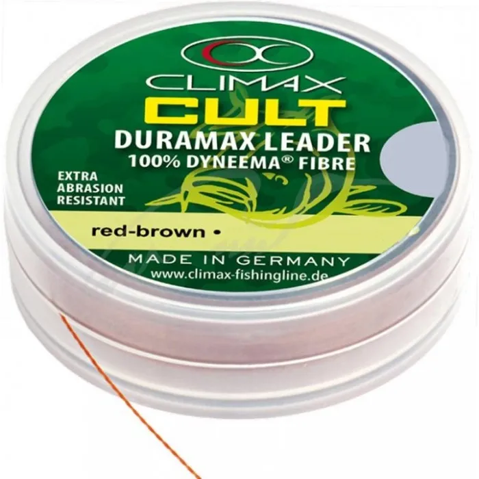 Шоклидер Climax CULT Duramax Leader 0.24мм 25м (красно-коричневый)