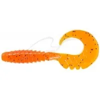 Силікон FishUP Fancy Grub 2.5" #049 - Pumpkin Orange/Black (10шт/уп)