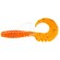 Силикон FishUP Fancy Grub 2.5" #049 - Orange Pumpkin/Black (10шт/уп)