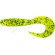 Силикон FishUP Mighty Grub 3.5" #026 - Flo Chartreuse/Green (7шт/уп)