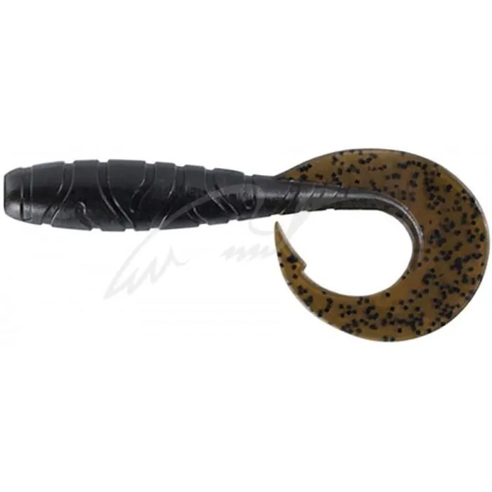 Силикон FishUP Mighty Grub 3.5" #043 - Watermelon Brown/Black (7шт/уп)