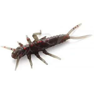 Силикон FishUP Stonefly 0.75" #050 - Green Pumpkin Brown/Red & Purple (12шт/уп)