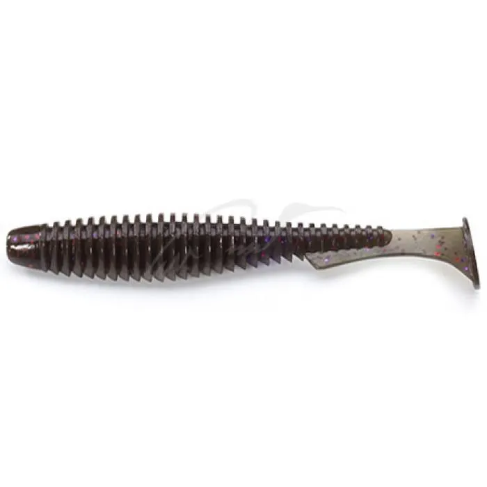 Силикон FishUP U-Shad 4" #050 - Green Pumpkin Brown/Red & Purple (8шт/уп)