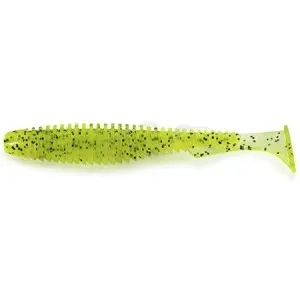Силикон FishUP U-Shad 4" #055 - Chartreuse/Black (8шт/уп)