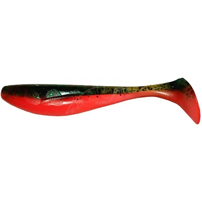 Силікон FishUP Wizzle Shad 3" #205 - Watermelon/Flo Orange