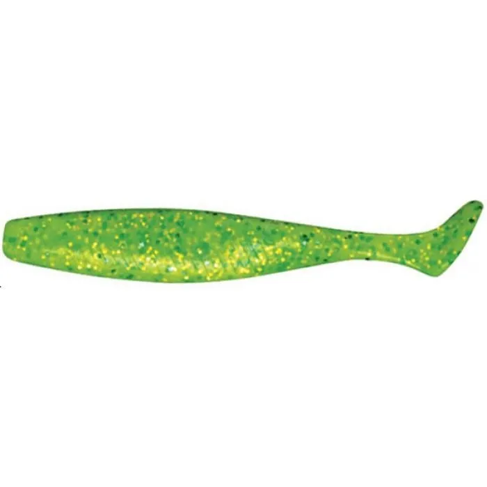 Силикон Jackall Dagger Minnow 3.5” Chart/Lime Chart Flake 7 шт