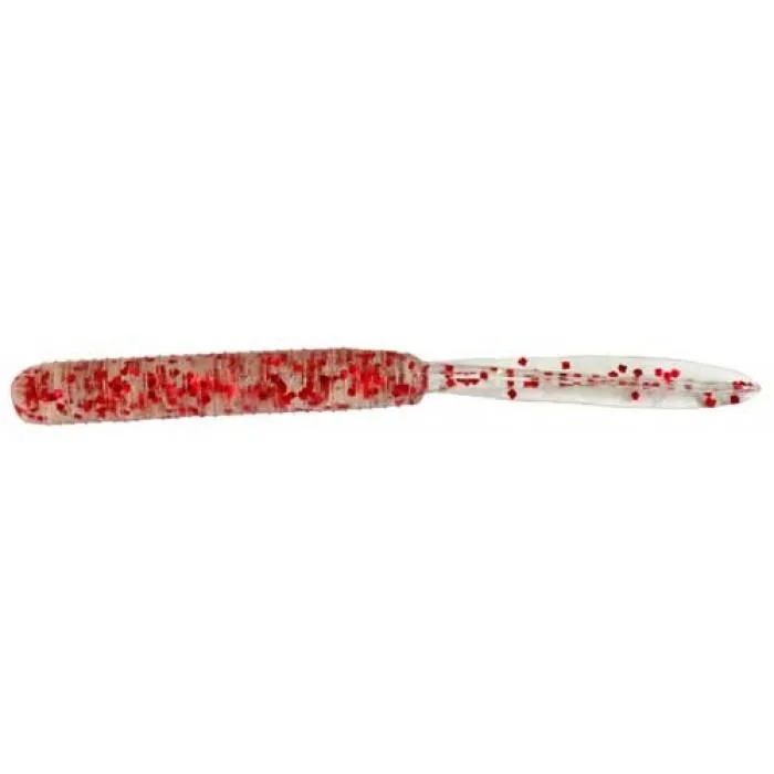 Силікон Jackall Peke Peke 2" Clear Red Flake 15шт