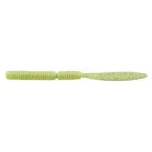 Силікон Jackall Peke Peke Long 2.5" SQ Glow Chartreuse Silver Flake 8 шт