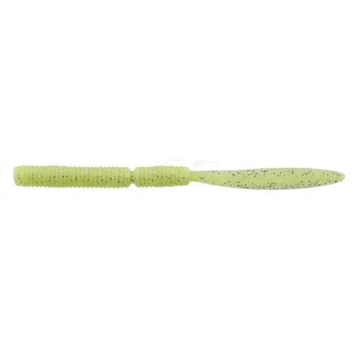 Силікон Jackall Peke Peke Long 2.5" SQ Glow Chartreuse Silver Flake 8 шт