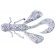 Силікон Jackall Vector Bug 2.5" Ghost Shrimp 8шт
