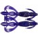 Силикон Keitech Crazy Flapper 2.8" 8 шт ц:ea#04 violet