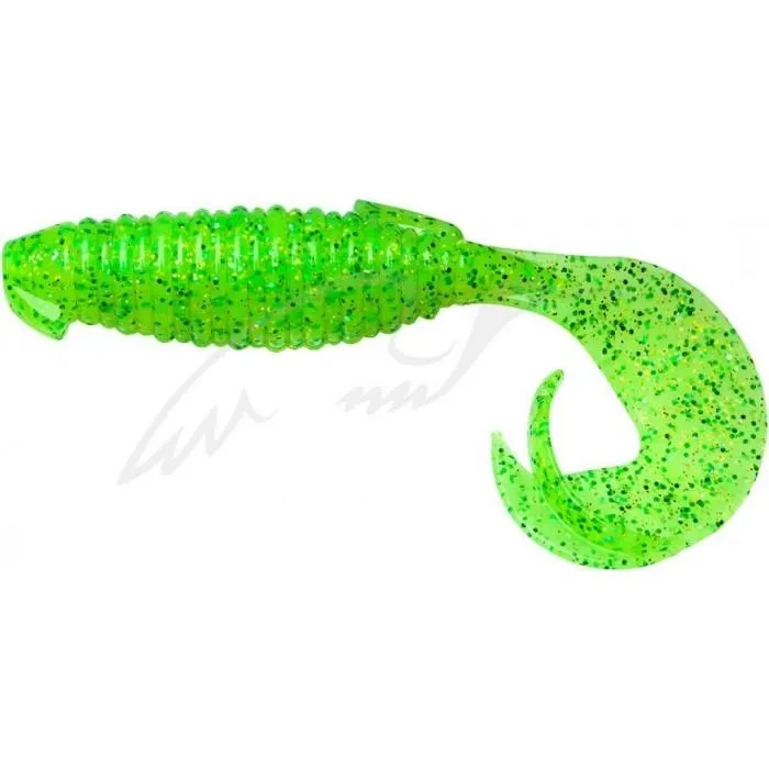 Силикон Keitech Flapper Grub 4" 7 шт ц:424 lime chartreuse