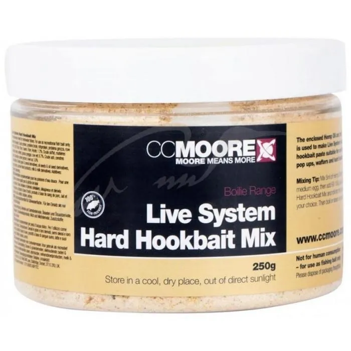 Смесь для бойлов CC Moore Live System Hard Hookbait Pack 250г + 25мл
