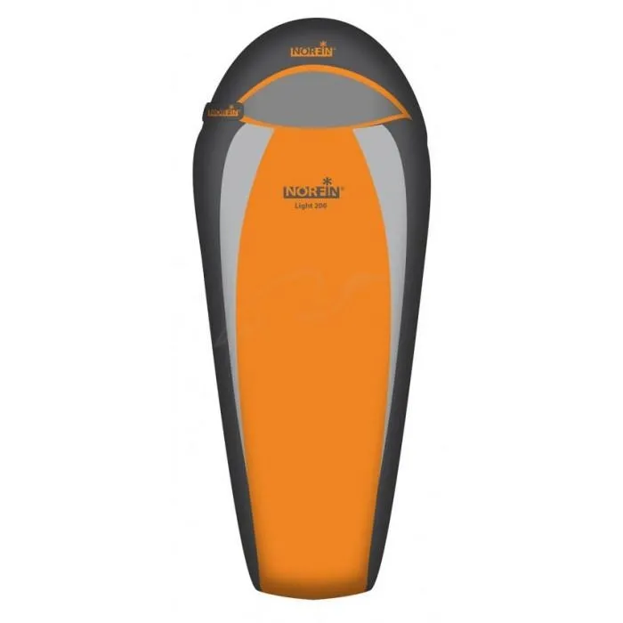 Спальный мешок Norfin LIGHT 200 +10°- 0° / 220х55(80)см / NS R ц:оранжево-серый
