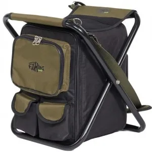 Стул-рюкзак Norfin Luton max 100 кг ц:черный/оливковый