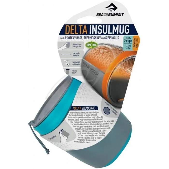 Термокружка Sea To Summit Delta Insulmug с крышкой ц:pacific blue/gray