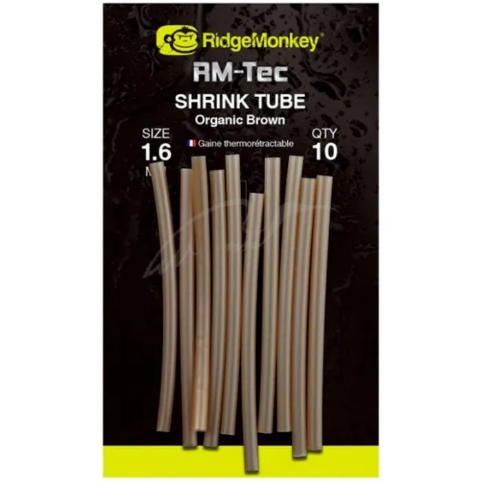 Термоусадочна трубка RidgeMonkey RM-Tec Tube Shrink Organic Brown 1.6 мм (10шт)