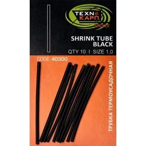 Термоусадочная трубка Технокарп Shrink Tube Black 1.0мм (10шт/уп)