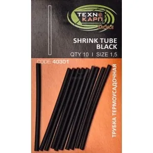 Термоусадочная трубка Технокарп Shrink Tube Black 1.5мм (10шт/уп)