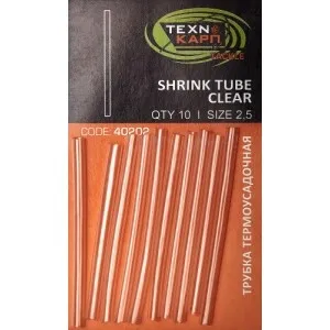 Термозбіжна трубка Технокарп Shrink Tube Clear 2.5мм (10шт / уп)