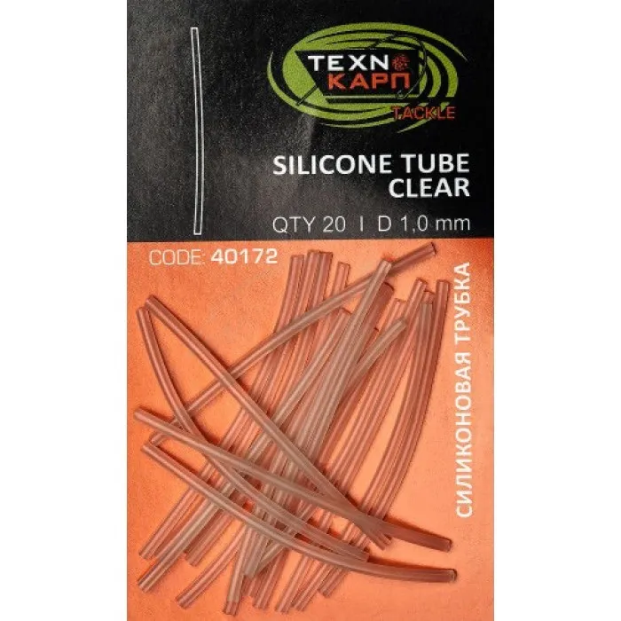 Трубка силіконова Технокарп Silicon Tube Clear 1.0мм (20шт / уп)