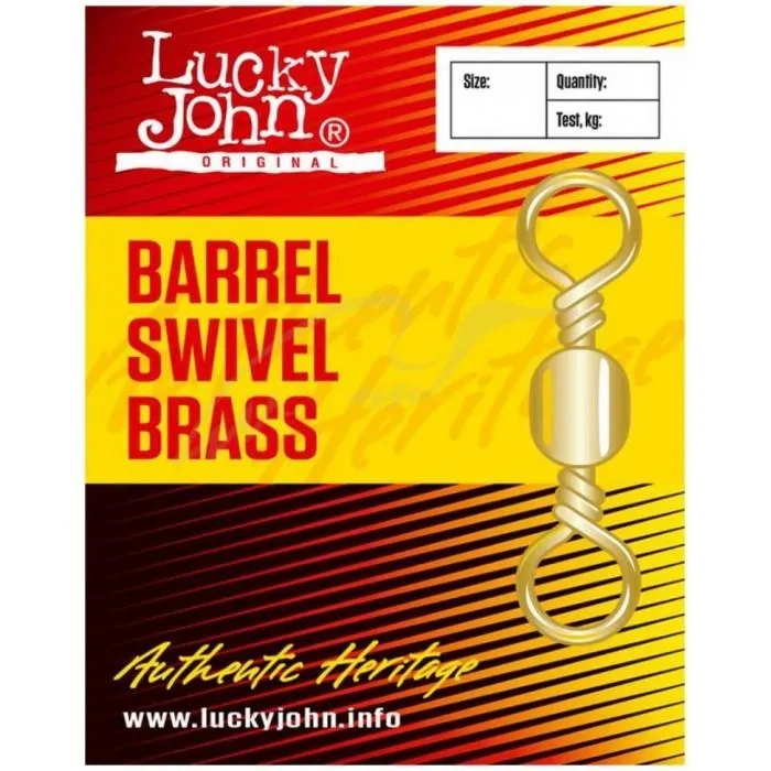 Вертлюжок Lucky John Barrel Swivel Brass №3 36кг (10шт/уп)