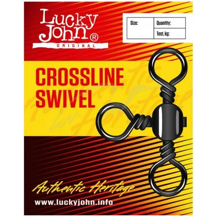 Вертлюжок Lucky John Crosline Swivel №4 28кг (10шт/уп)