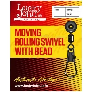 Вертлюжок із застібкою Lucky John Moving Roling Swivel (MH) 00L 20кг (10шт/уп)