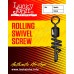 Вертлюжок с застежкой Lucky John Roling Swivel Screw №3/0 100кг (10шт/уп)