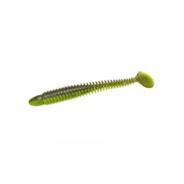 Виброхвост Lunker City Swimming Ribster 4" 149 Green Stew