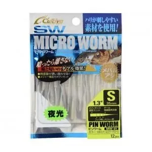 Виброхвост Owner MW-01 SW Micro Worm Pin Worm S 1.3" #25
