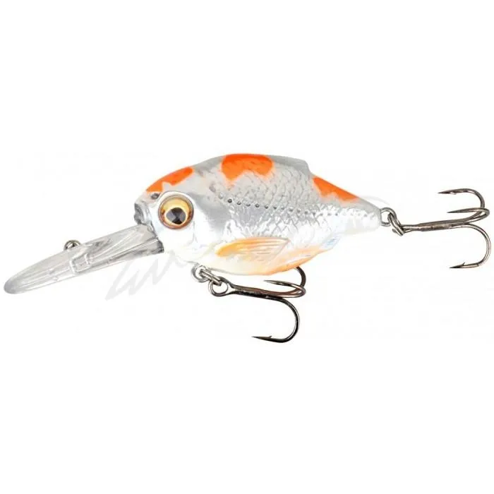 Воблер Savage Gear 3D Crucian Crank DR 34SF 34mm 3.4g 03-Pearl White Silver