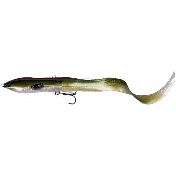 Воблер Savage Gear 3D Hard Eel Tail Bait 170SS 170mm 40.0g #10 Green Silver