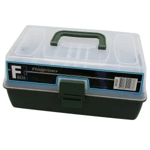 Ящик Flagman пластиковий 2-х полочный серый