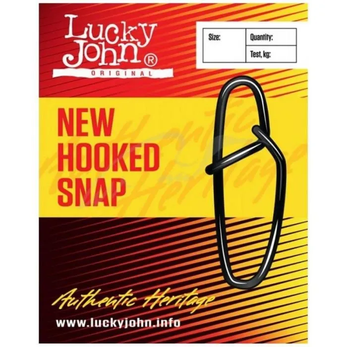 Застежка Lucky John New Hooked Snap №0 7кг (10шт/уп)