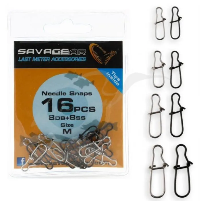 Застібка Savage Gear Needle Snap L 6 DB 6 SS - 12pcs