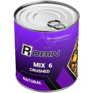 Зерновая смесь Robin Микс 6-ти Зерен Натурал Дробленая 900мл (ж/б)