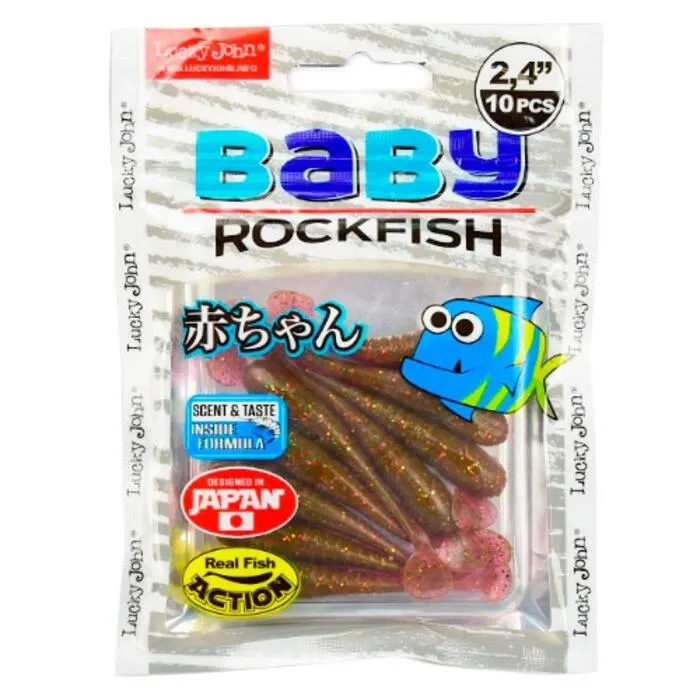 Виброхвост 2,4" Lucky John Baby Rockfish S14