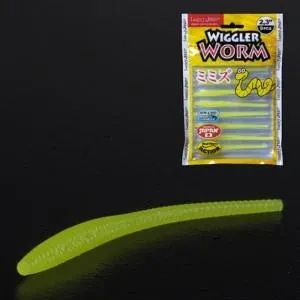 Слаги 2,3" съедобные искусственные Lucky John PS WIGGLER WORM 140153-101