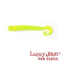 Твистер Lucky John LJ Ballist 2" S15 Chartreuse Red